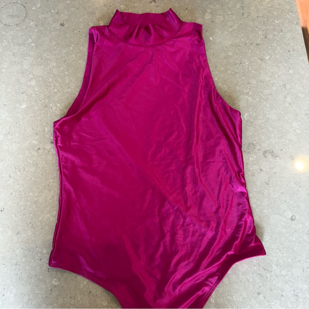 House of Harlow 1960 Pink Fitted Bodysuit